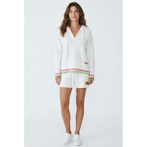 Haribo Gummy Bear Knit Lounge Set White Hooded‎ Sweater and Shorts Kids Small
